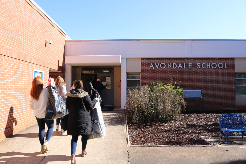 Salesforce employees walk in avondale elementary