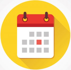 calendar icon linked to online scheduler