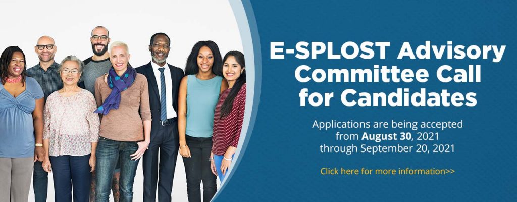 web banner image for e-splost advisory committee member application campaign