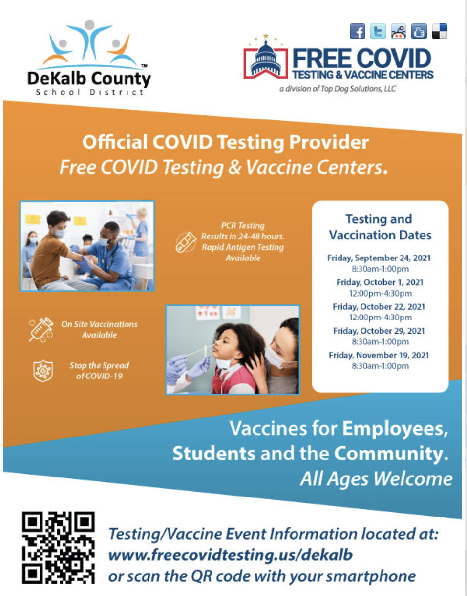 official covid testing-provider flyer