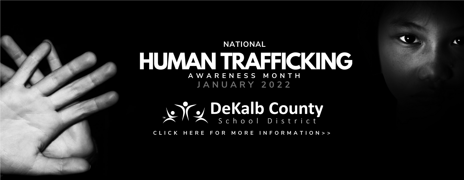 Human Trafficking Awareness Month web banner image