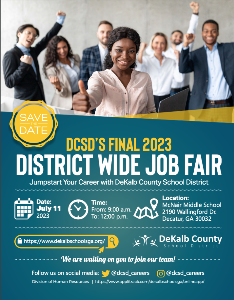 District Wide Job Fair DeKalb County School District