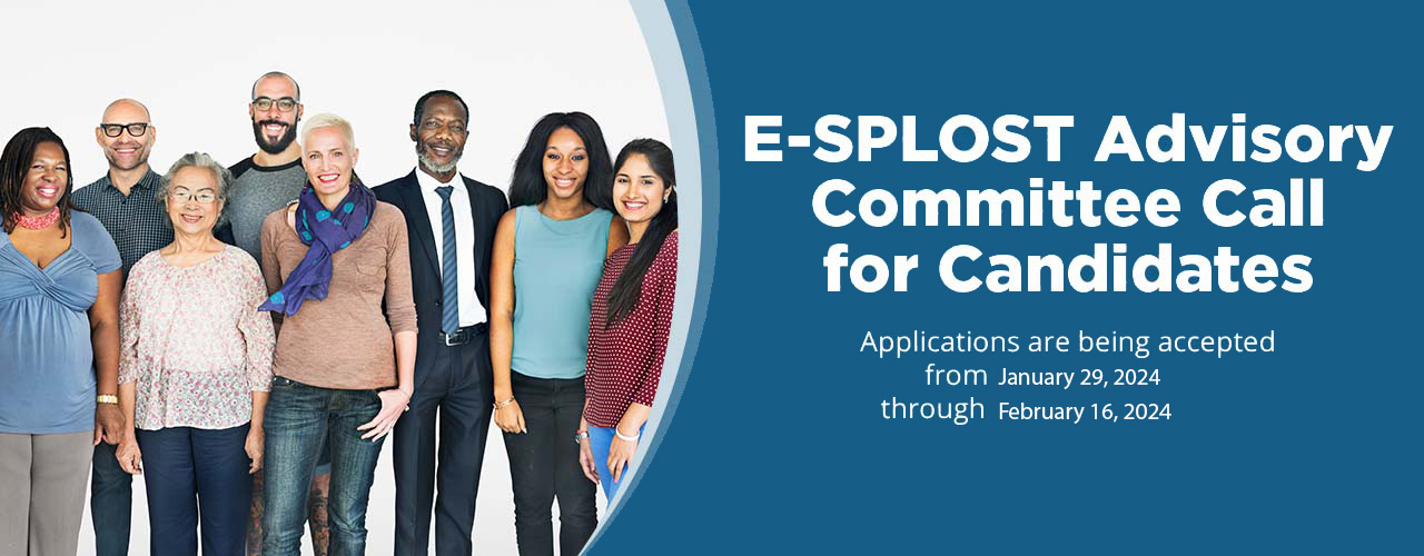 web banner image for e-splost advisory committee member application campaign