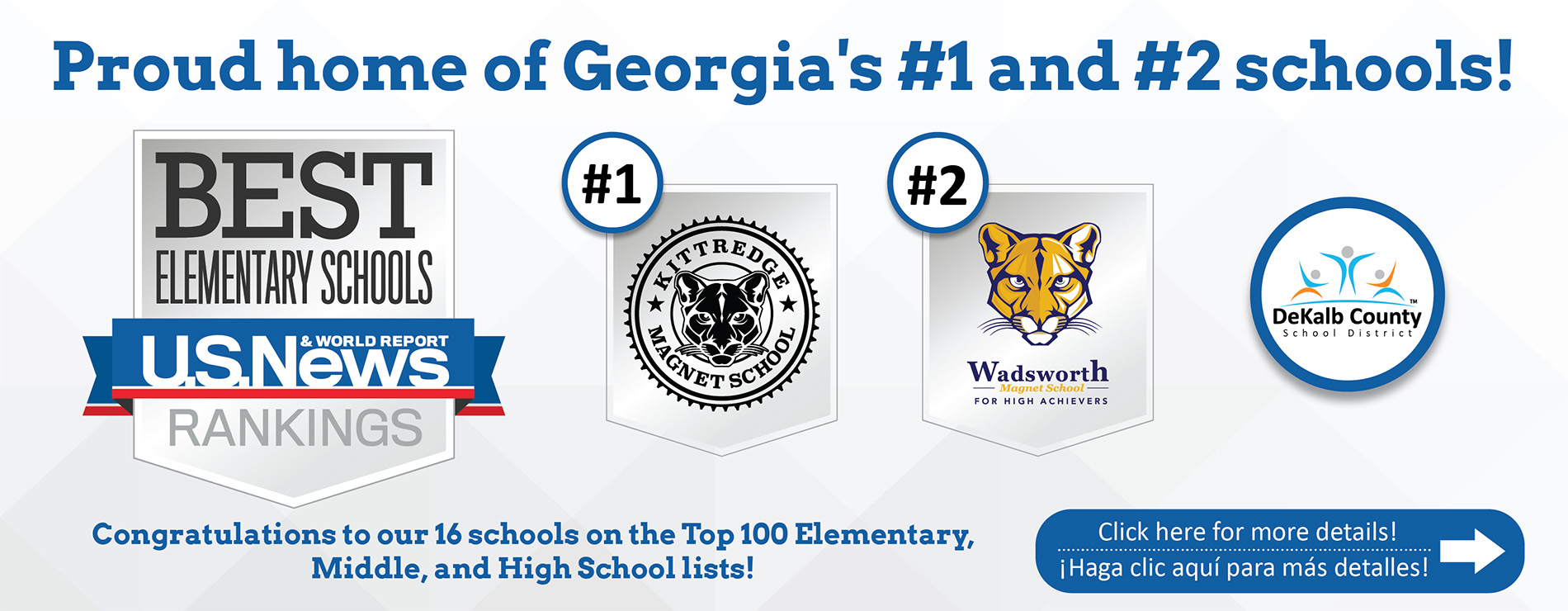 Two Schools Claim Top Spots in Georgia's U.S. News & World Report Rankings