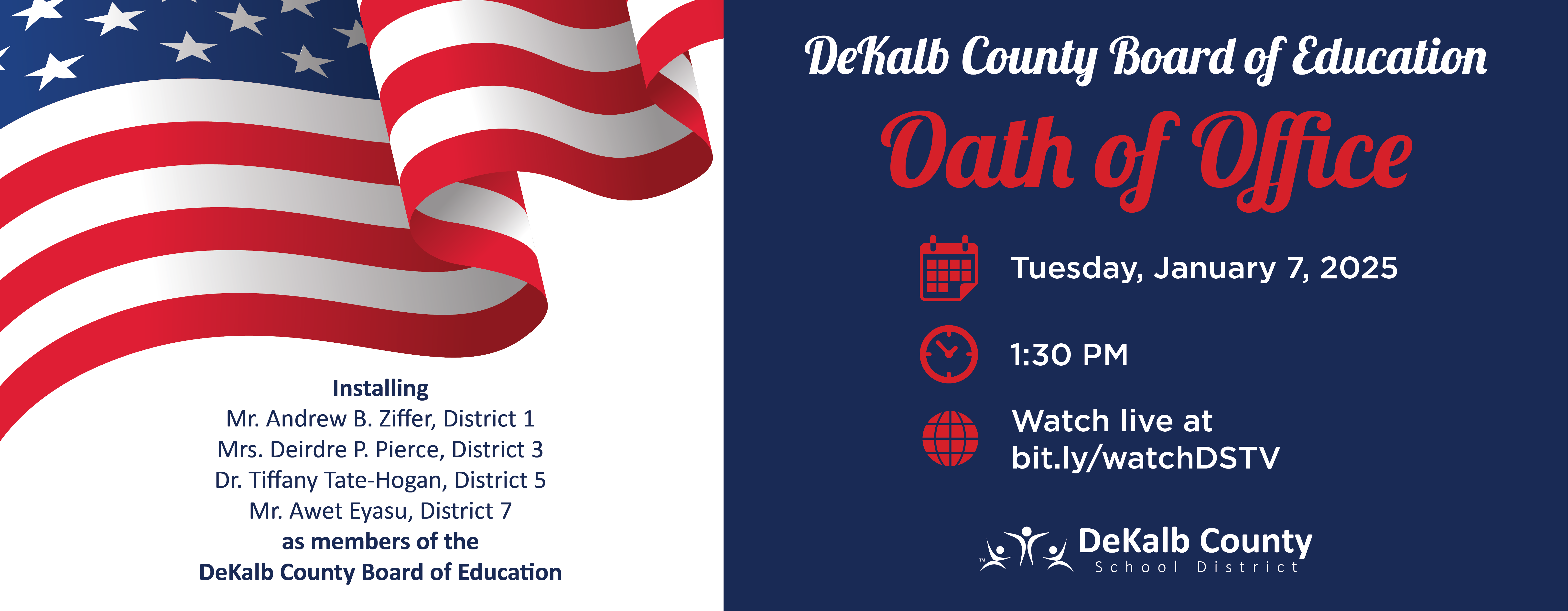 dekalb board oath of office